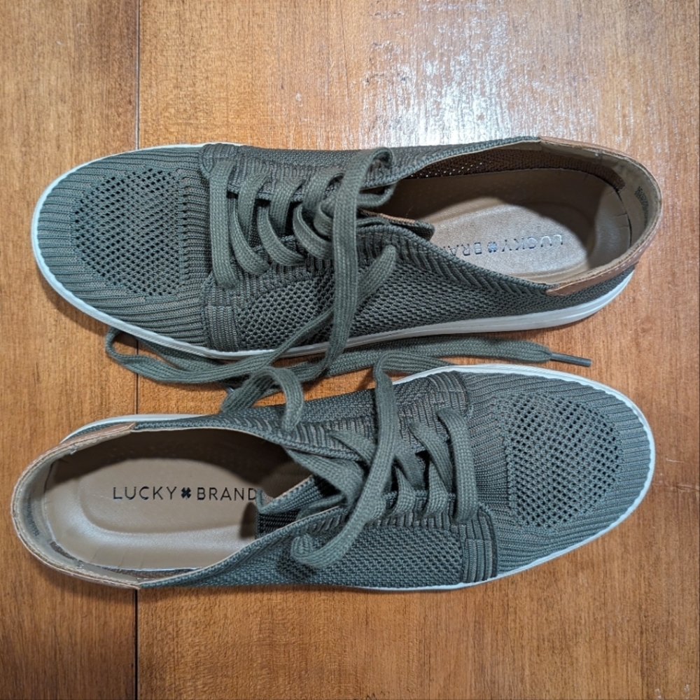 Lucky Brand Luika Knit Oxford Sneakers, Size 9.5
